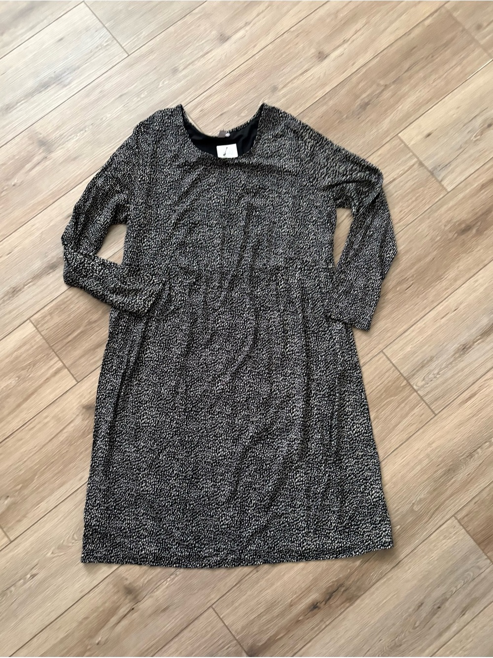 J. Jill Wearever Collection Women’s Stretch Pullover Dress, Black & White, 1X